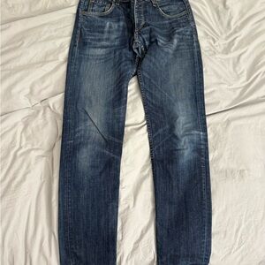 rag & bone Dark Blue Straight Jeans